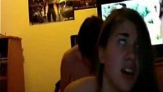 young couple amateur webcam fuck - porn video