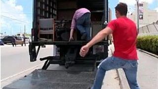 Caught fucking in the truck - porn video