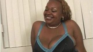 Two big black girls sucking the same dick - porn video