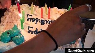 whipcream and tits at party - porn video