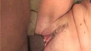 Big Black Cock in MILF Blonde Pussy - porn video