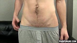 Straight amateur hunk gives a blowjob for some money - porn video