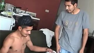 Gay Mexican men with big uncut dicks fuck bareback - porn video