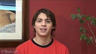 Nude boy waxing his cock and poking his wet behind - porn video