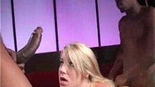 Black In Both Ends of Blonde - porn video