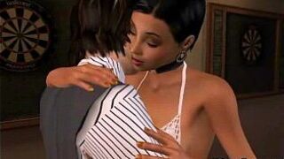 This sexy big tit brunette babe is fucking a big cock - porn video